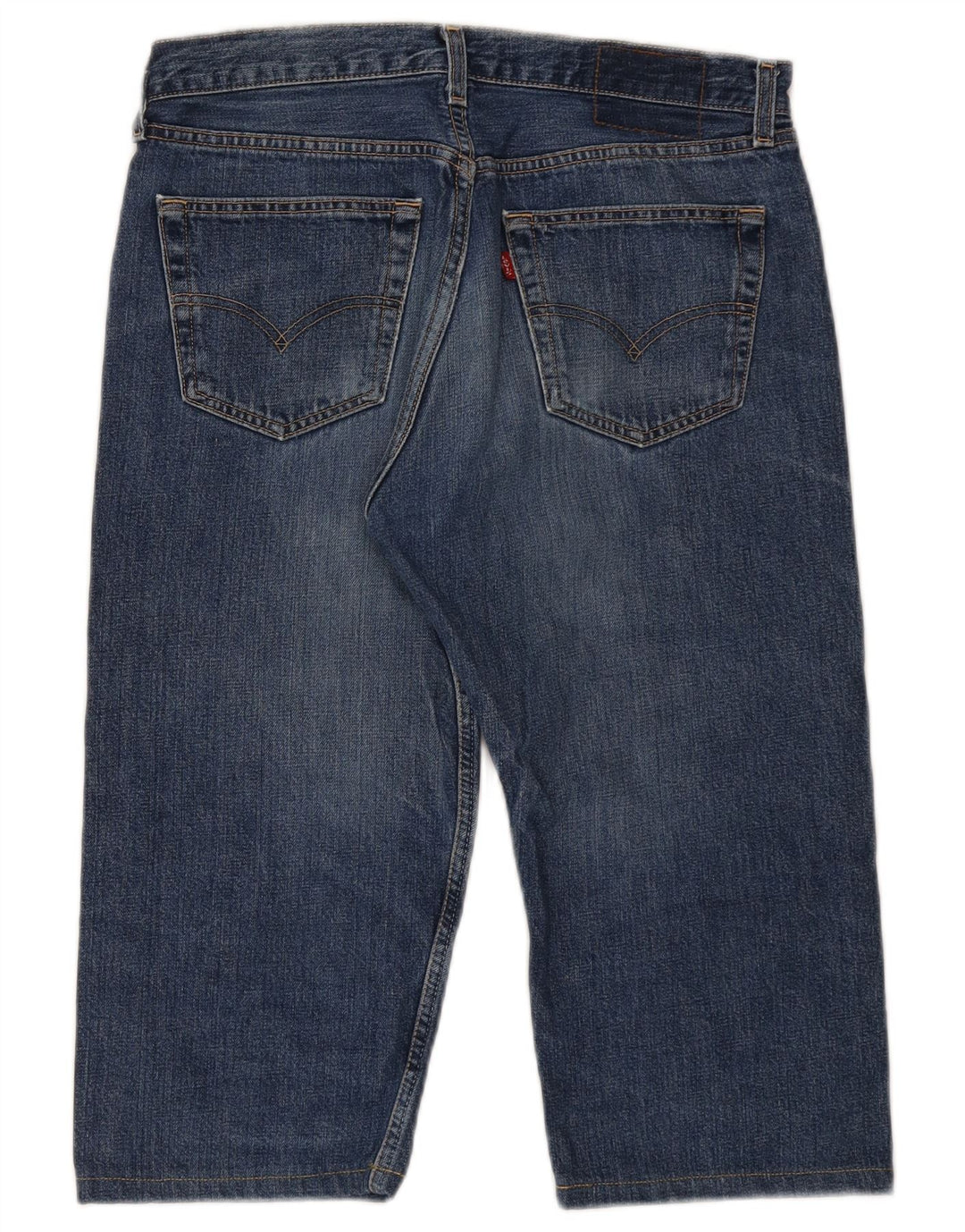 Levi's Mens Capri Jeans Taille 34 W34 L17 Bleu Coton