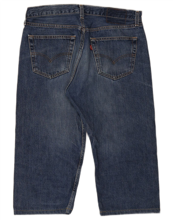 Levi's Mens Capri Jeans Taille 34 W34 L17 Bleu Coton