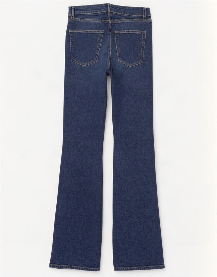 Superdry Jean évasé Femme W28 L32 Bleu Marine Coton