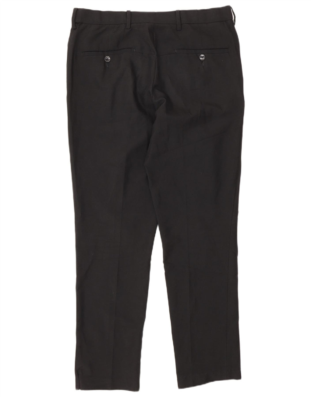 Marks & Spencer Pantalon Chino Coupe Slim Homme W32 L29 Noir Polyester