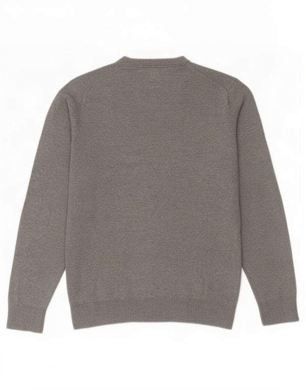 Tommy Hilfiger Pull à col rond pour homme Petit gris Coton