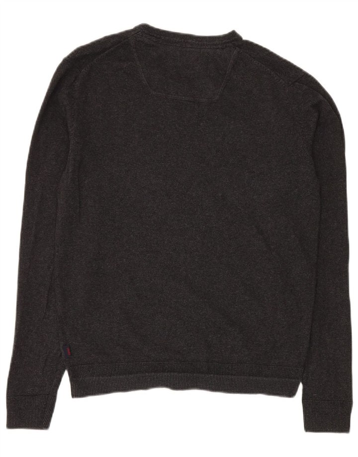 Esprit Pull col V Homme Petit Gris Coton