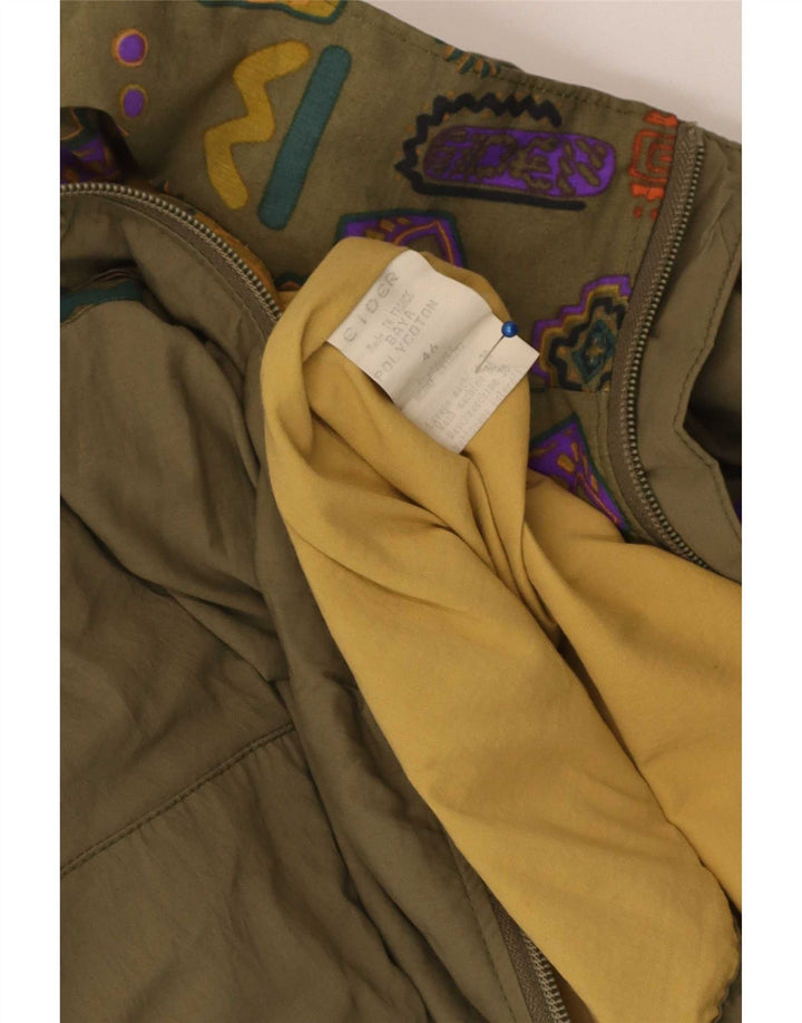 Cider Veste utilitaire pour homme EU 46 Petit coton géométrique kaki