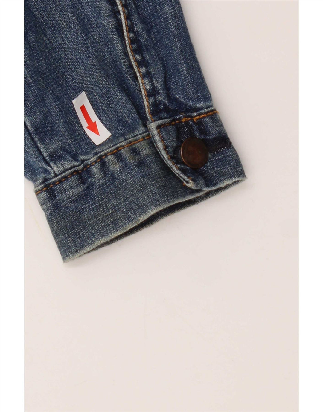 Topshop Veste en jean courte pour femme UK 12 Bleu moyen Coton