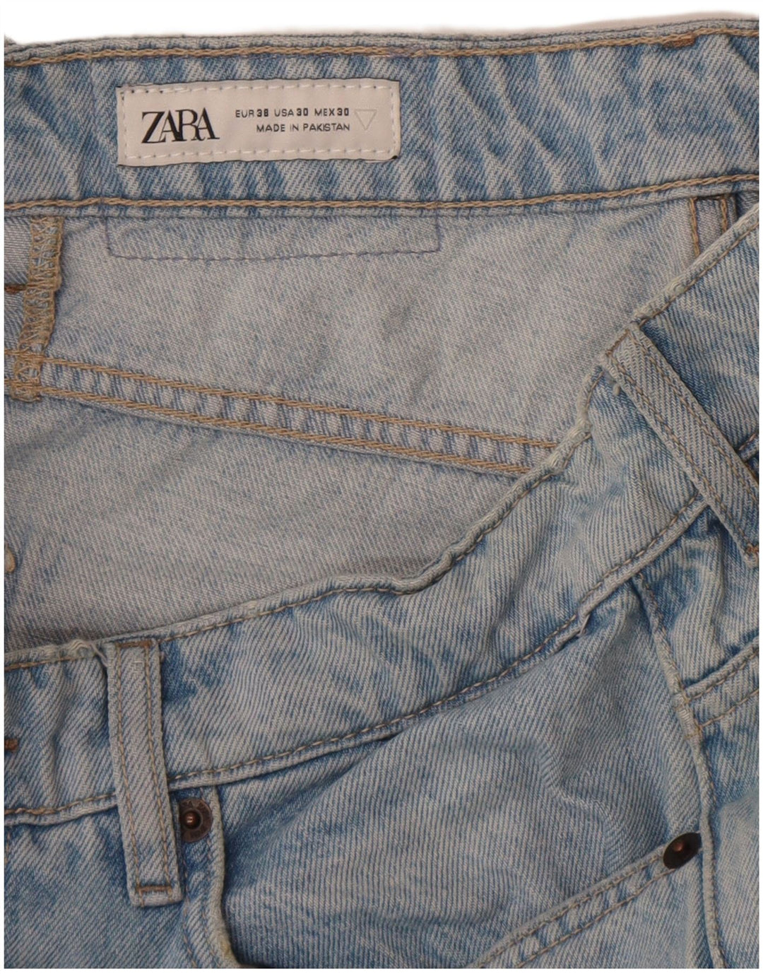 Zara Jean slim pour homme EU 38 Small W30 L30 Bleu