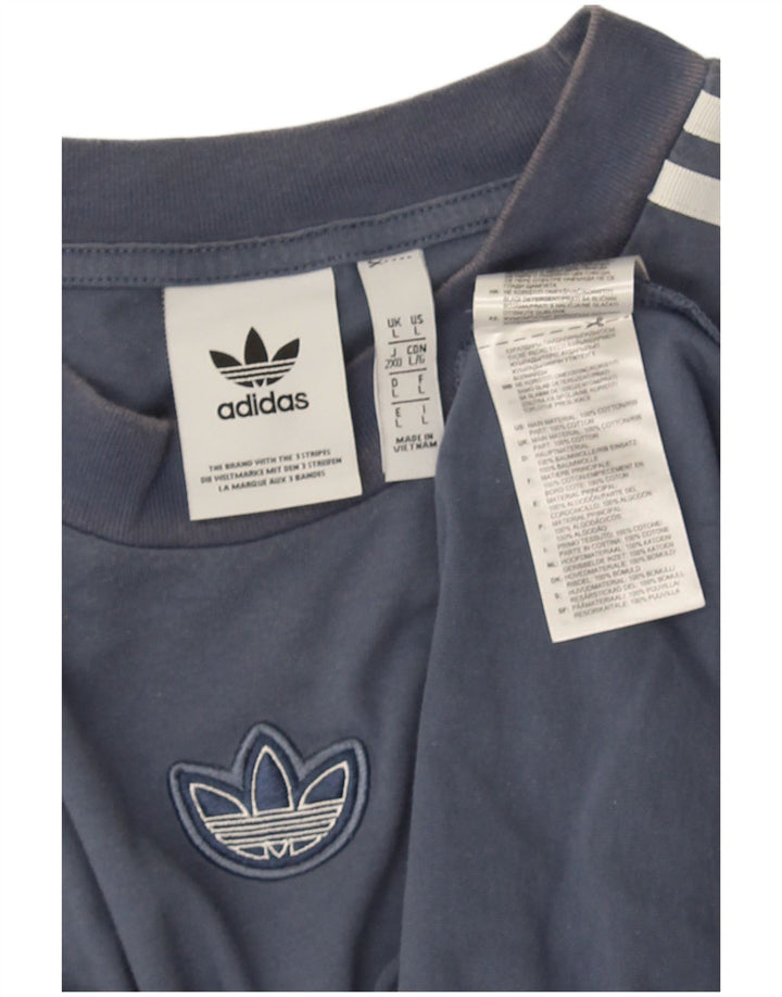 Adidas T-Shirt Homme Haut Grand Bleu Coton