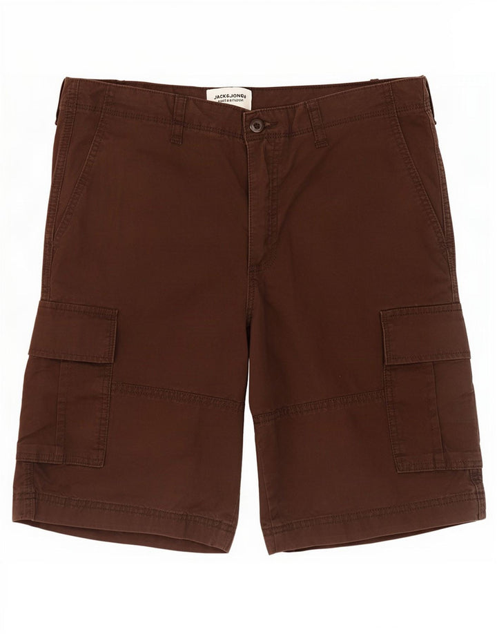 Jack & Jones Short Cargo Homme Large W34 Coton Marron