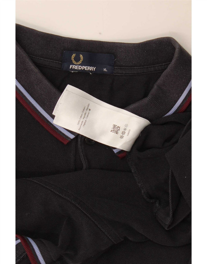 Fred Perry Polo Homme XL Bleu Marine Rayé