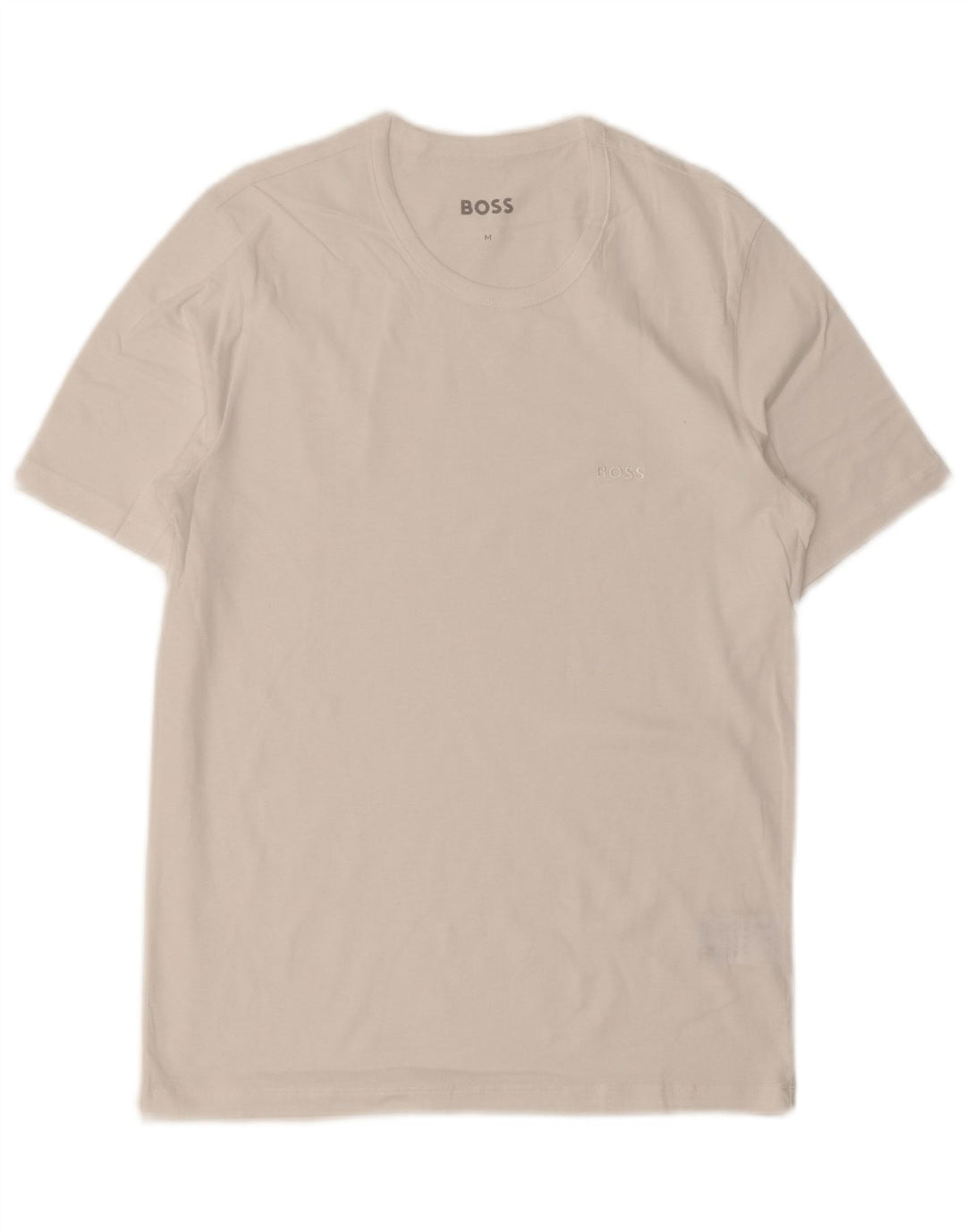 HUGO BOSS T-Shirt Top Blanc Moyen Coton Homme