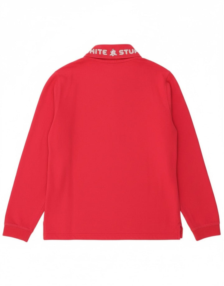 White Stuff Sweat-shirt à col zippé pour femme UK 12 Rose moyen Coton