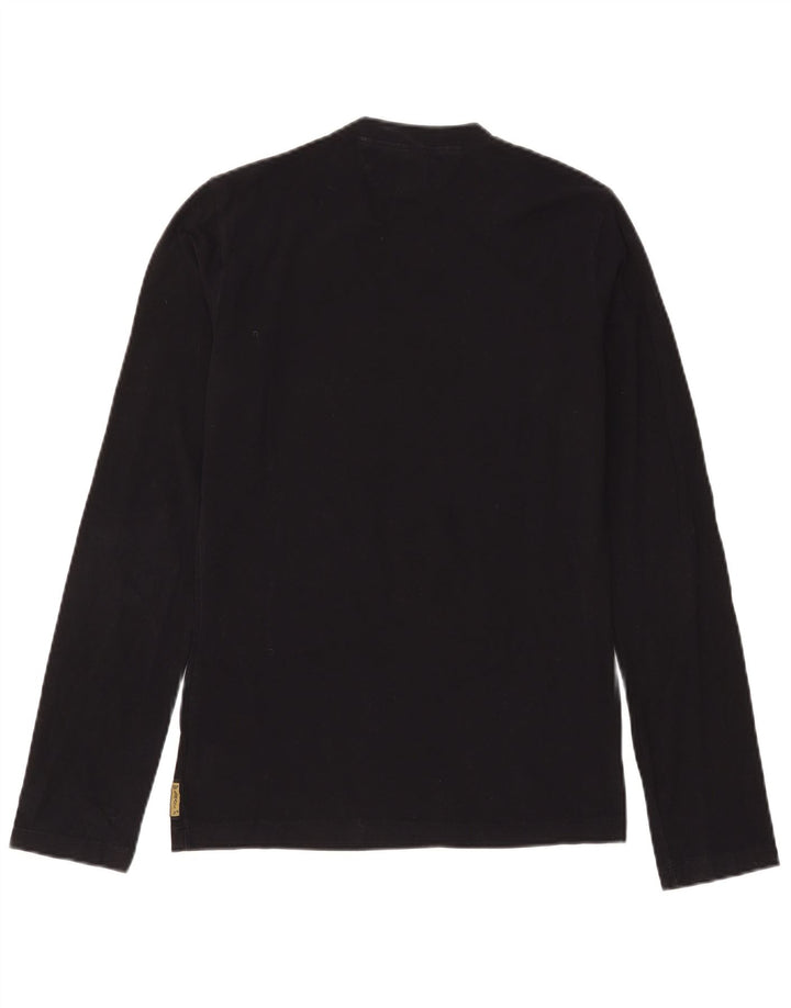 Armani Jeans Haut graphique à manches longues pour homme en coton noir moyen
