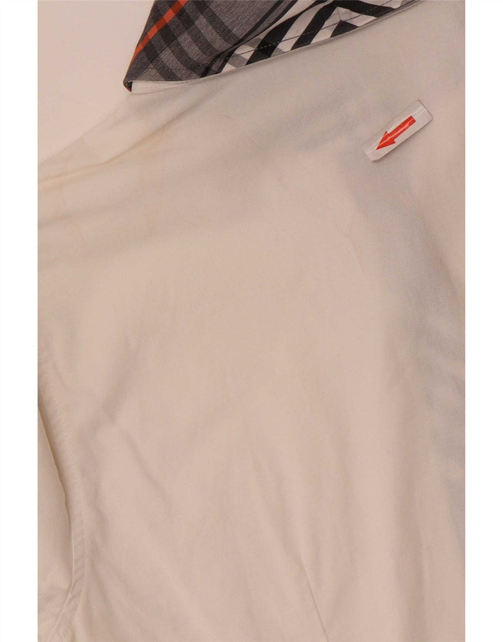 Naracamicie Chemise Femme US 0 XS Blanc Carreaux Coton