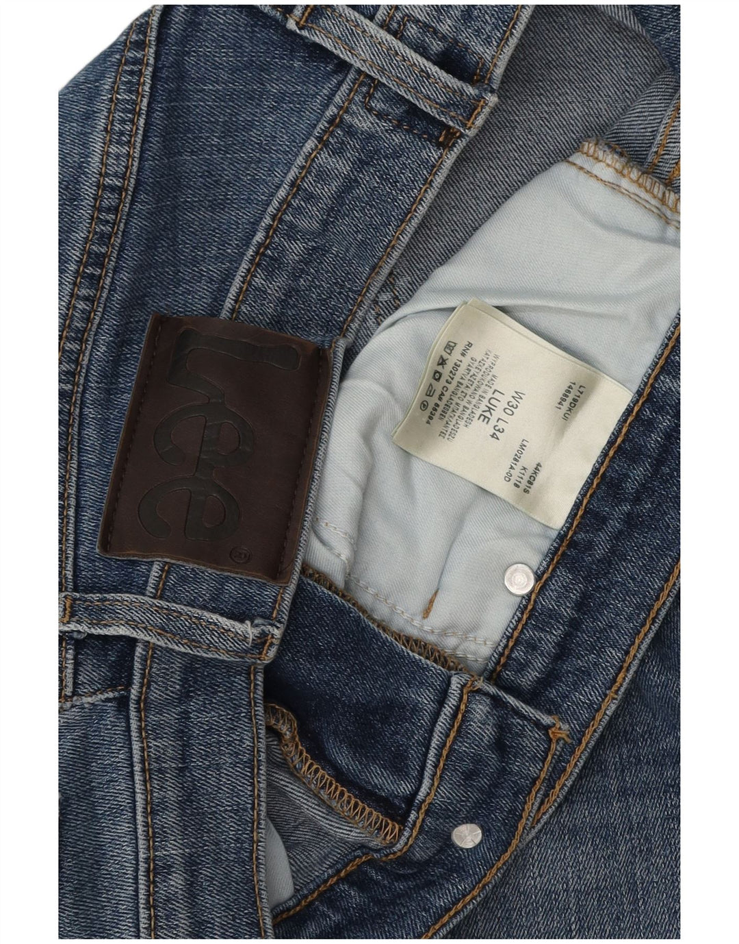 Lee Jean Slim Luke W30 L27 Homme Bleu Coton