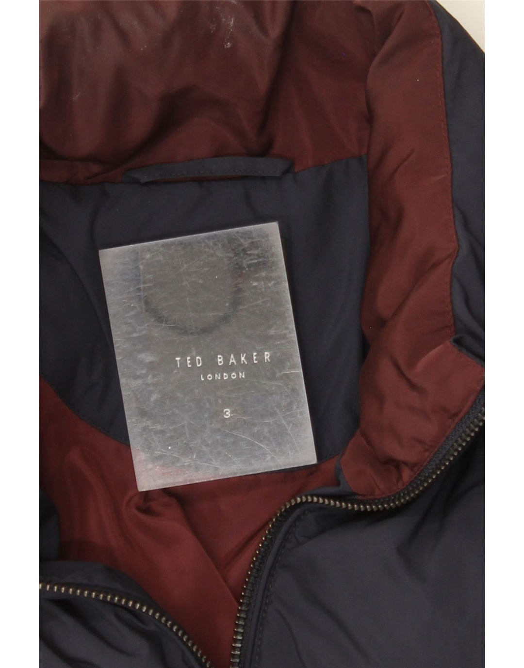 TED BAKER Veste matelassée pour homme Taille 3 Bleu marine moyen