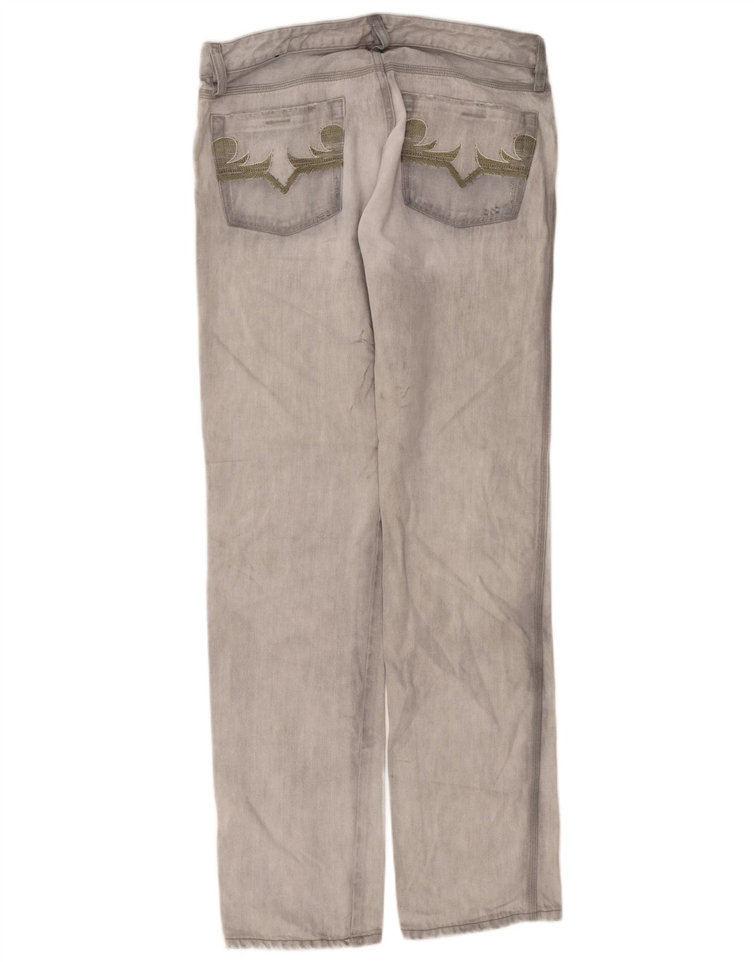 Diesel Jean Droit Homme W32 L34 Gris Coton