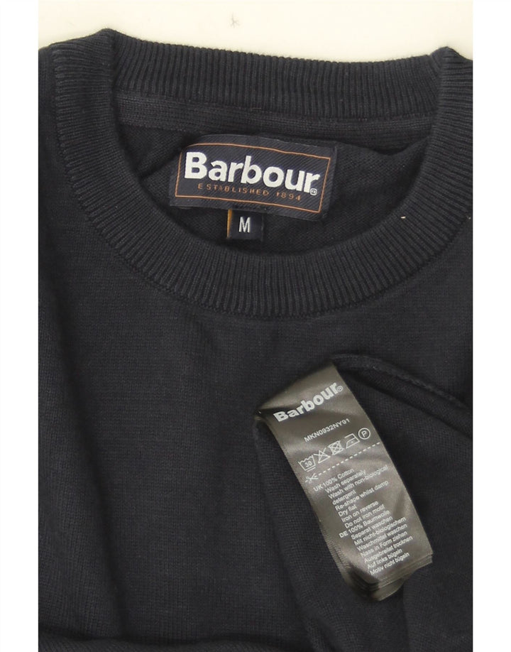 Barbour Pull ras du cou pour homme en coton bleu marine moyen