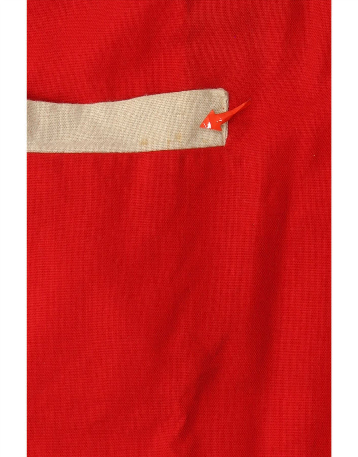 Luna Robe droite pour femme EU 40 Coton floral rouge moyen