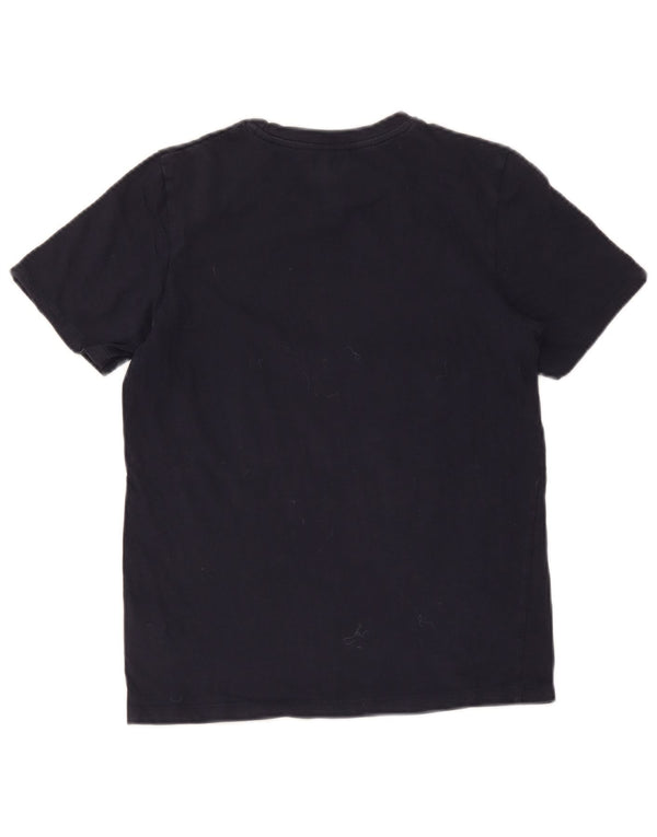 Jack & Jones T-Shirt Graphique Garçon 13-14 ans Bleu Marine Coton