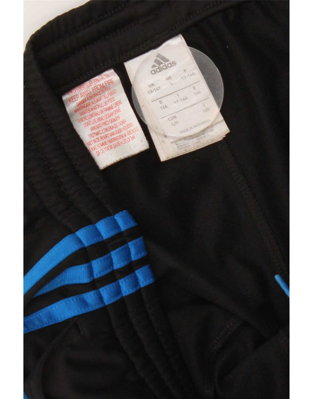 Adidas Pantalon de Survêtement Garçon Joggers 13-14 ans Noir Polyester
