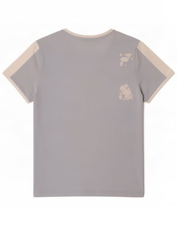Champion Womens T-Shirt Top UK 18 XL Bleu Colourblock Cotton