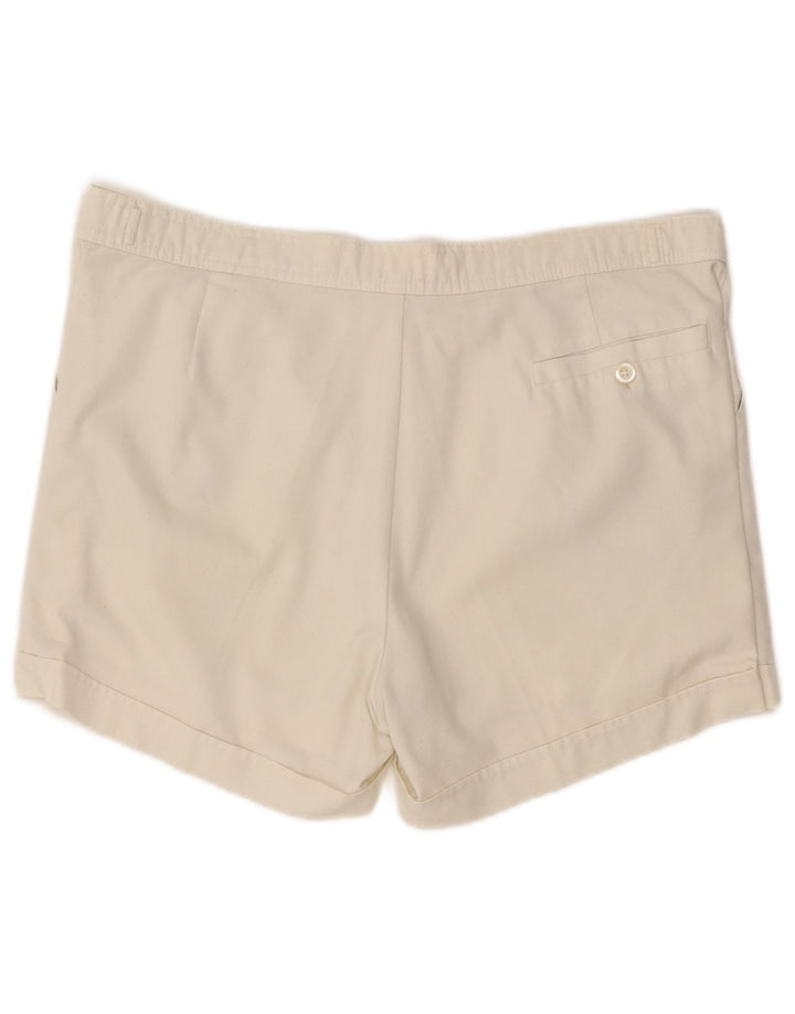 SERGIO TACCHINI Short Chino Femme W36 Large Blanc Cassé