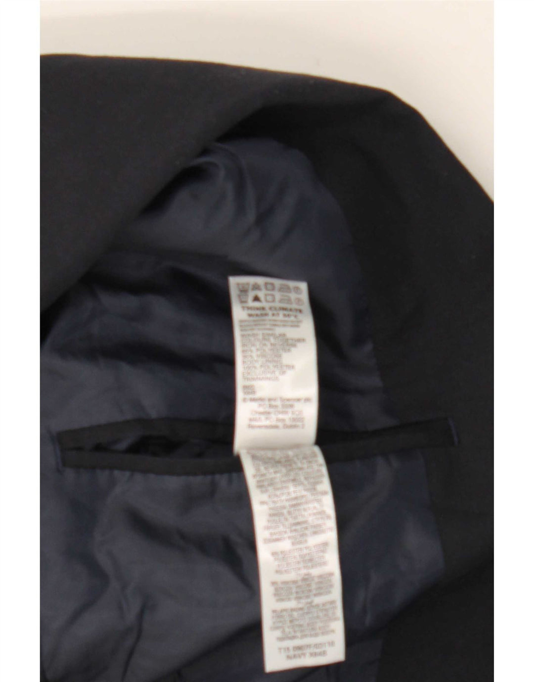 Marks & Spencer Veste blazer à 2 boutons pour homme UK 38 Bleu marine moyen