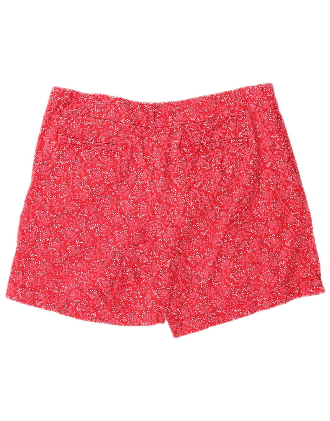 Chaps Short Chino Femme US 8 Medium W30 Coton Floral Rouge