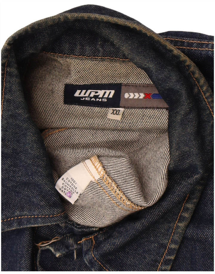 WPM Veste en Jean Homme UK 44 2XL Bleu Marine Coton