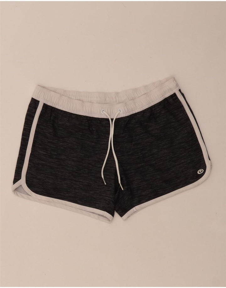 RIP CURL Short de Bain Femme US 8 Polyester Chiné Gris Moyen