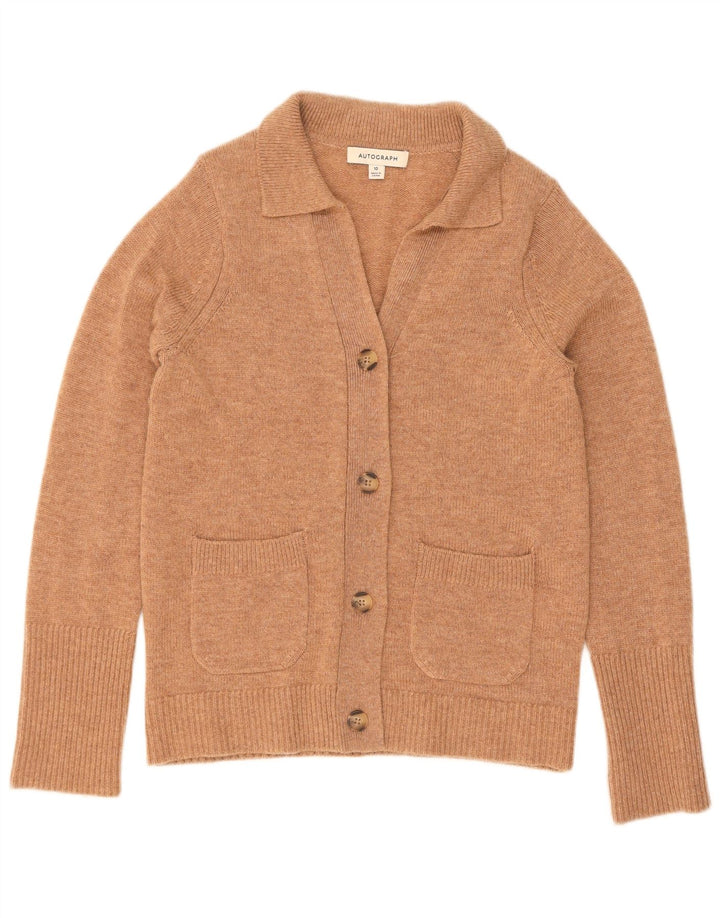 Marks & Spencer Pull cardigan autographe pour femme UK 10 Small Beige