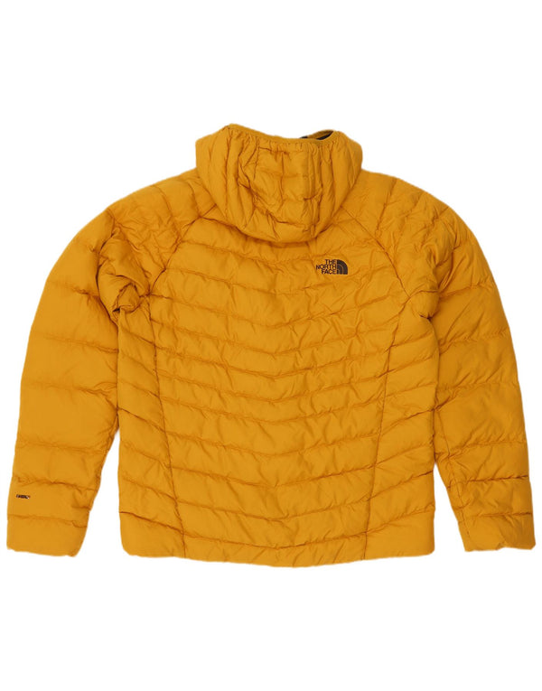 The North Face Veste rembourrée à capuche pour homme UK 40 Large Jaune Polyester