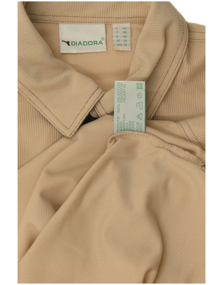 Diadora Chemise ample pour homme UK 36 Petit Beige Polyester