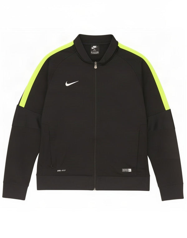 Nike Hommes Dri Fit Survêtement Top Veste XL Noir Colorblock Polyester
