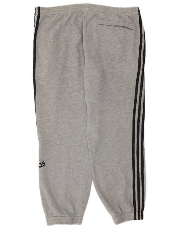 Adidas Pantalon de survêtement graphique pour homme en coton gris Taille L