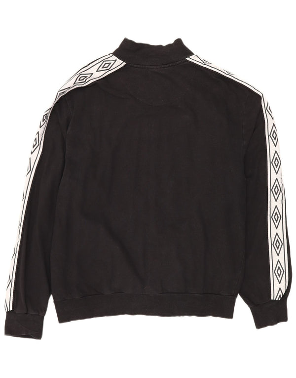 Umbro Veste de survêtement pour femme UK 20 2XL Noir Colourblock Coton