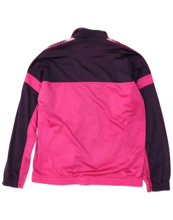 Diadora Veste de survêtement graphique pour homme UK 38 Rose moyen Colourblock