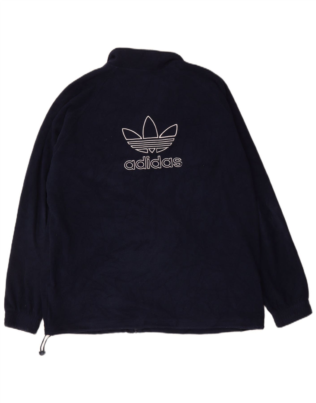 ADIDAS Veste polaire graphique pour homme UK 42 XL Bleu marine Polyester