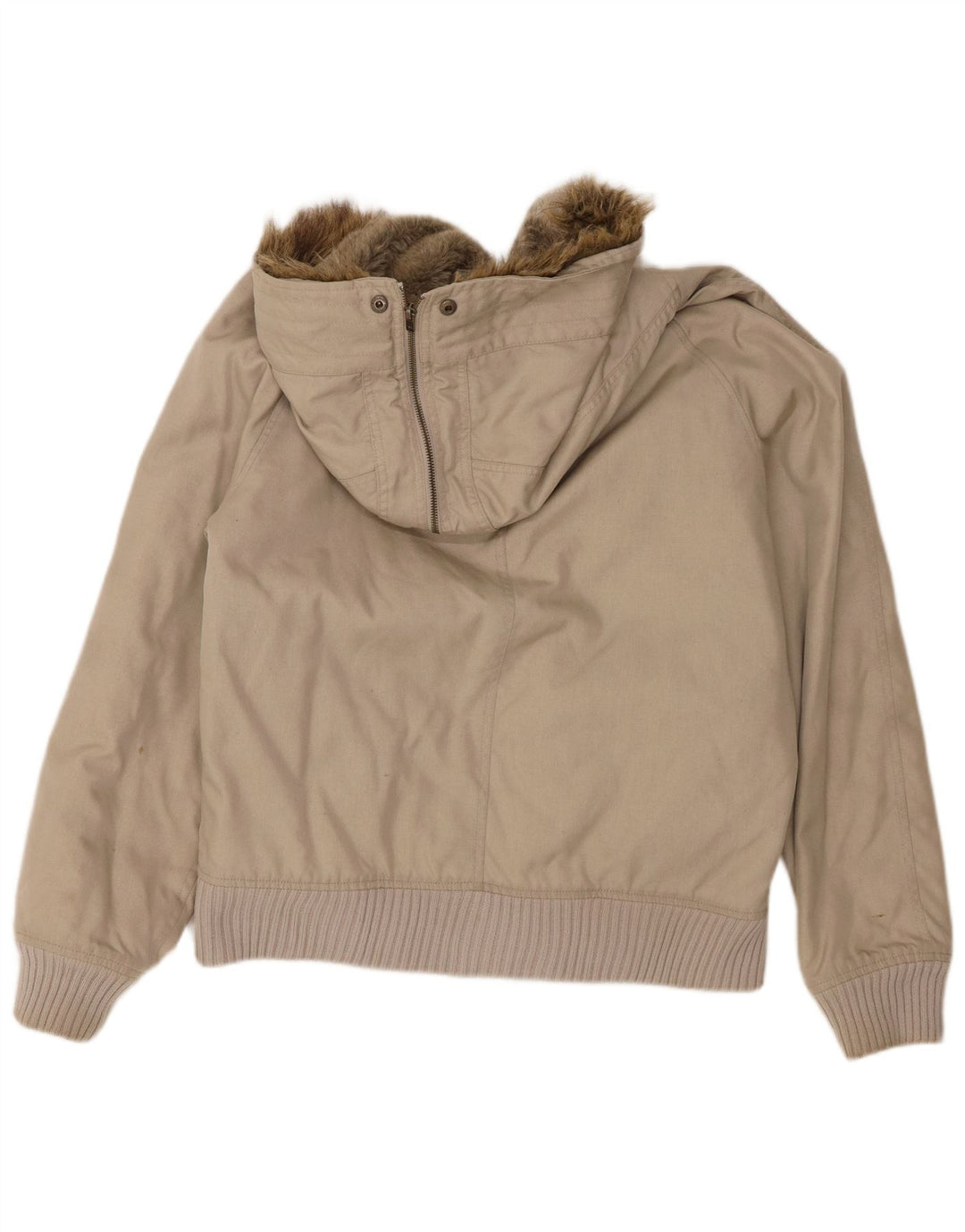 Woolrich Veste Bomber à Capuche Homme UK 38 Nylon Beige Moyen