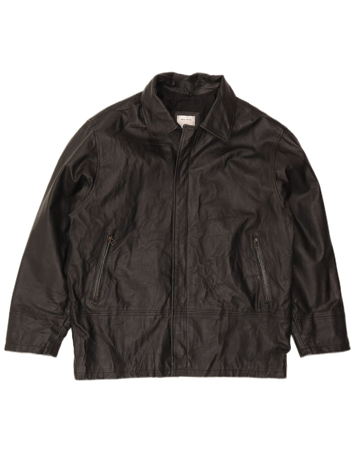 Conbipel Veste en Cuir Homme IT 50 Large Cuir Noir