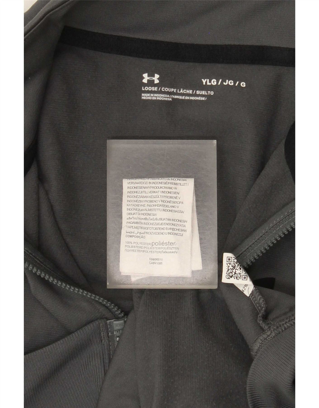 Under Armour Veste de Survêtement Garçon 11-12 Ans Large Gris Colorblock
