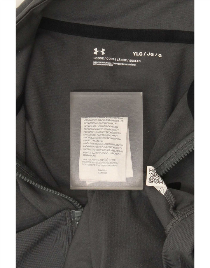 Under Armour Veste de Survêtement Garçon 11-12 Ans Large Gris Colorblock