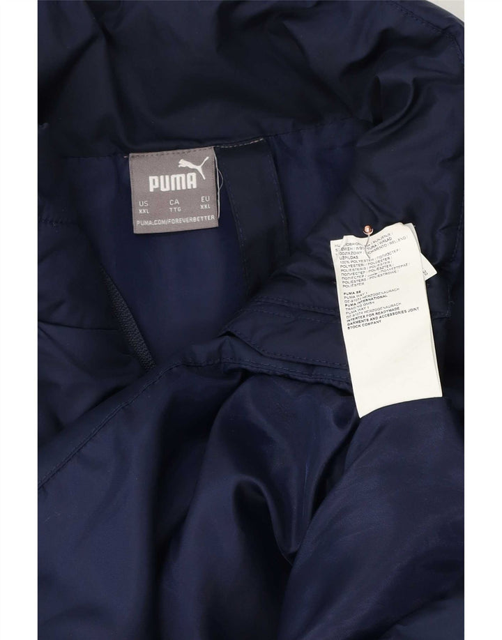 Puma Veste matelassée homme UK 44 2XL Bleu marine Polyester
