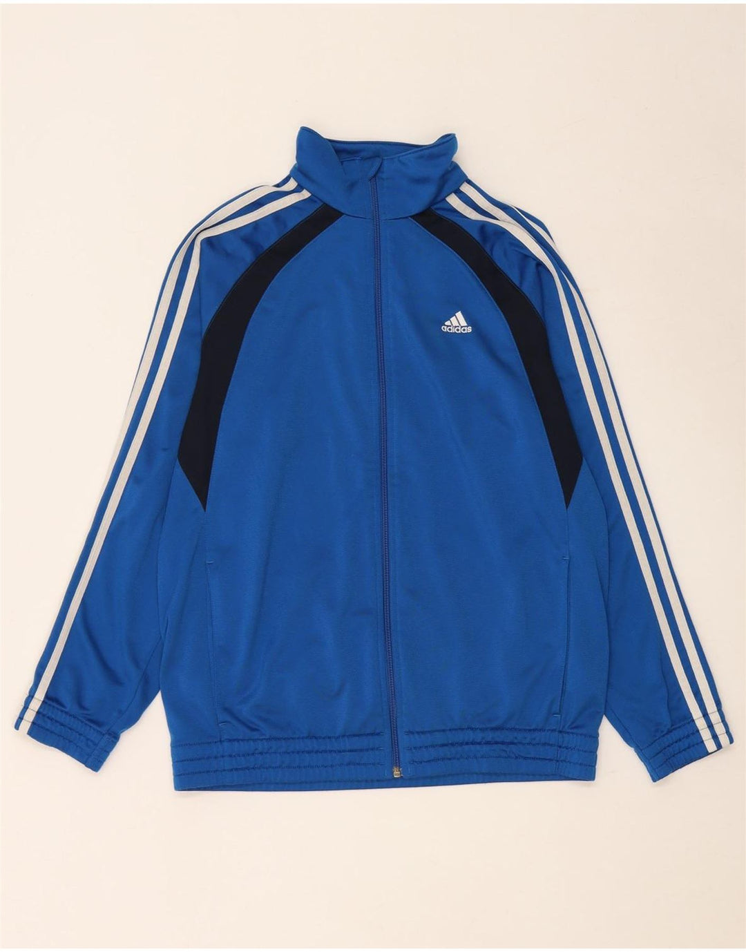 ADIDAS Veste de Survêtement Garçon 15-16 ans Bleu Colorblock Polyester