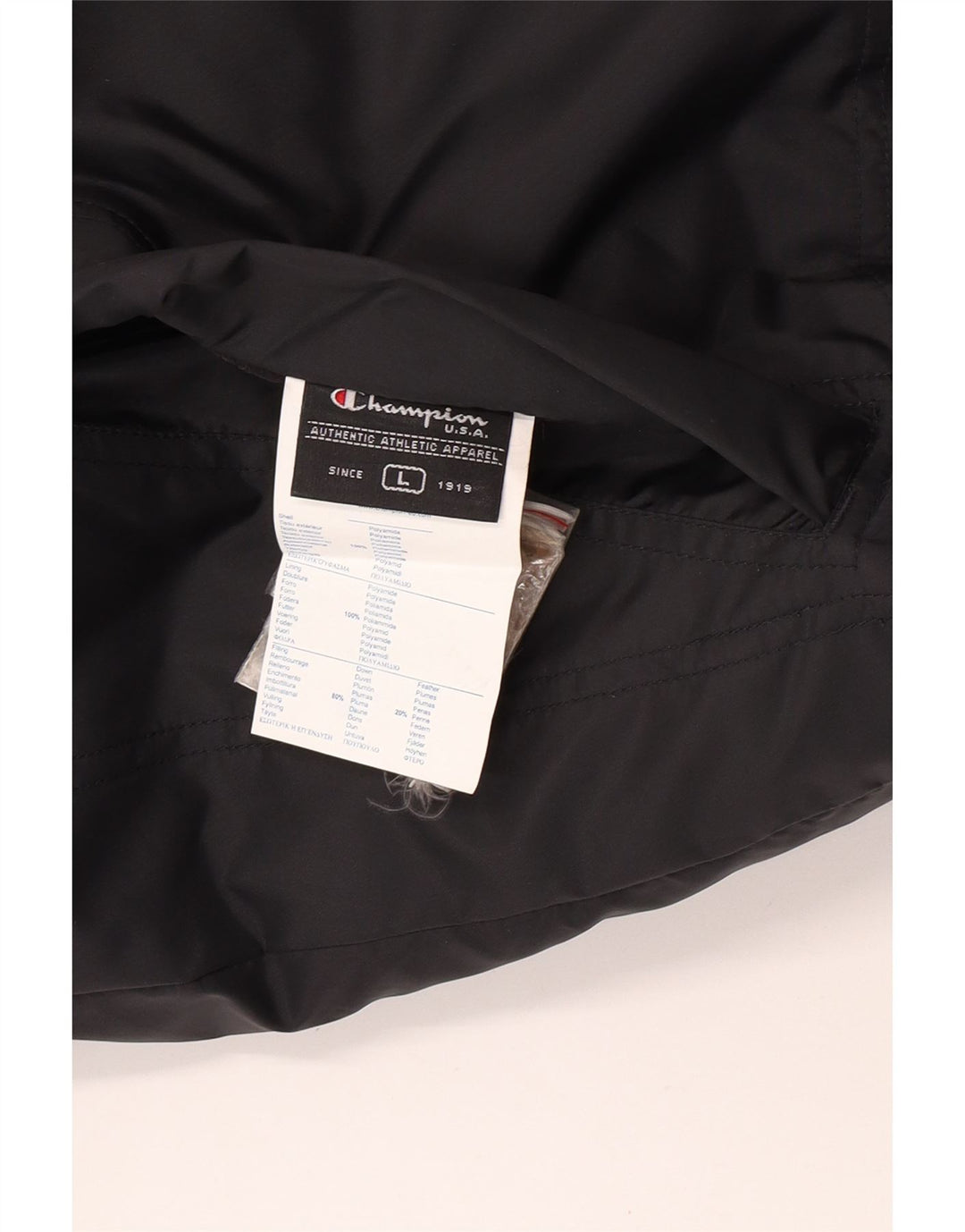 Champion Gilet rembourré réversible pour homme UK 40 Large Noir Polyamide