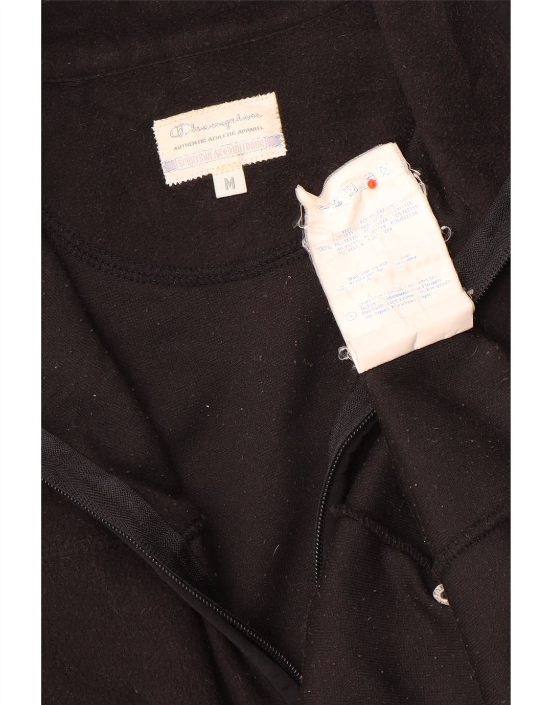Champion Veste polaire pour femme UK 12 Medium Noir Polyester