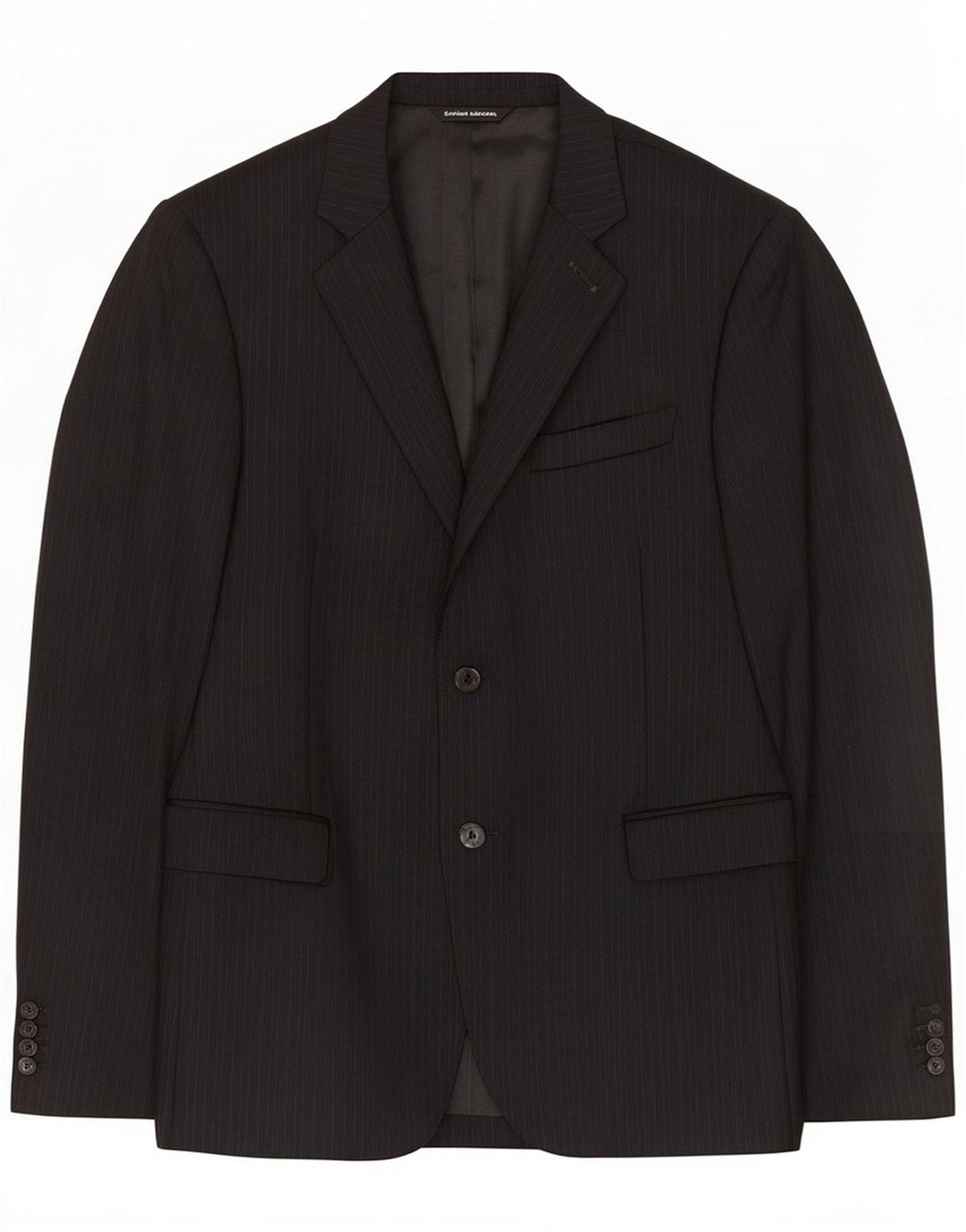 Costume National Veste blazer à 2 boutons pour homme IT 48 Noir moyen rayé