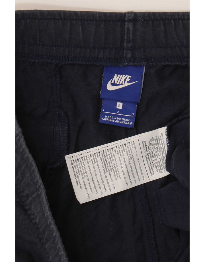 Nike Short de sport pour homme en coton bleu marine Taille L