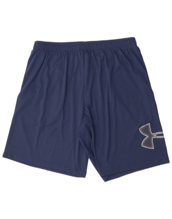 UNDER ARMOUR Short de Sport Graphique Homme XL Bleu Marine Polyester