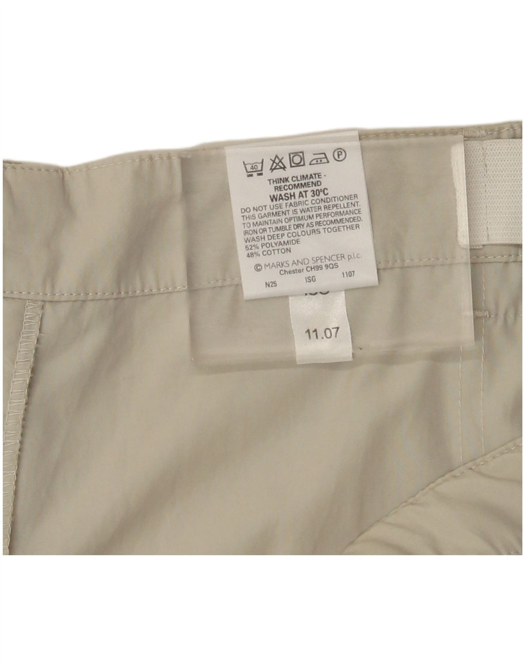 Marks & Spencer Pantalon Cargo Droit W44 L29 Homme Beige Polyamide