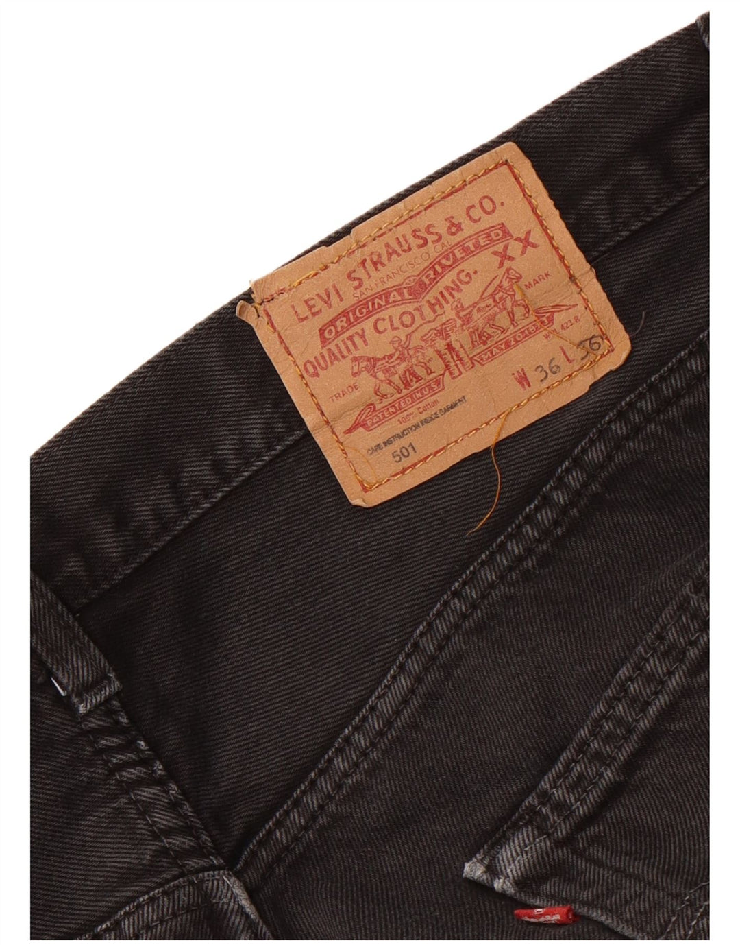 Levi's Jean Droit 501 Homme Noir W36 L26